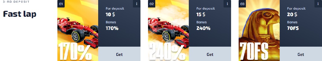 F1 casino bonus